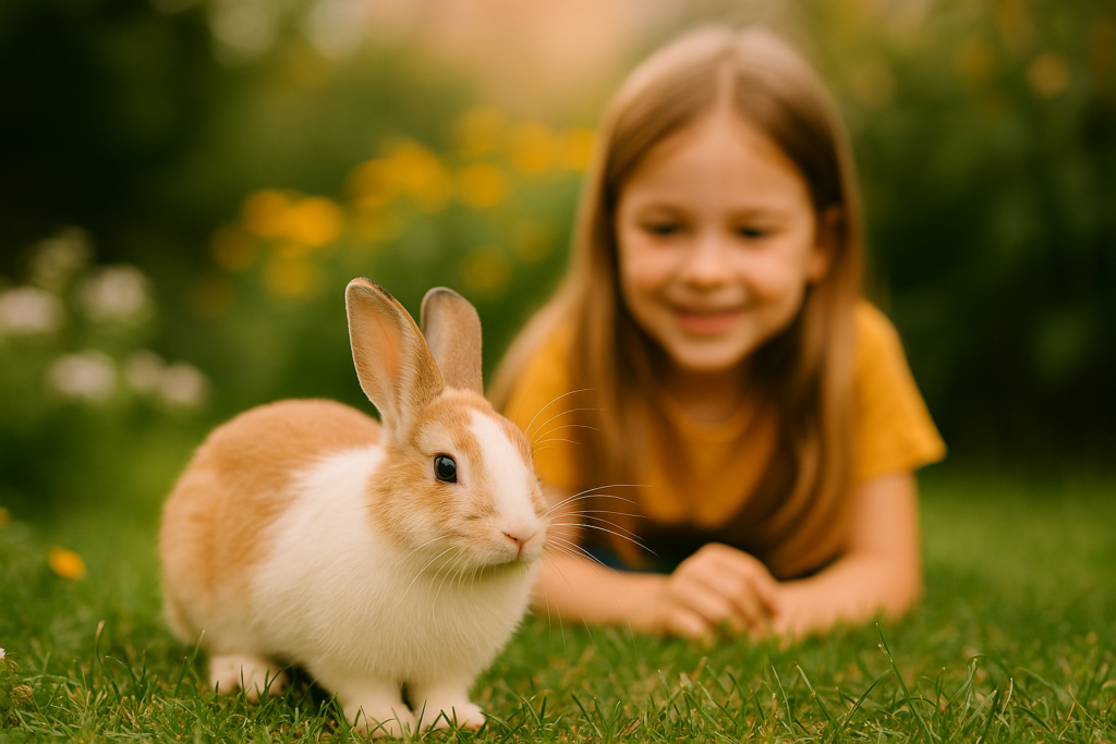Cohabitation lapin et enfants