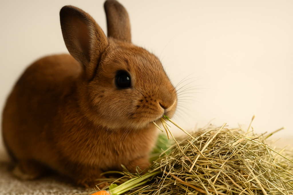 alimentation lapin - le foin